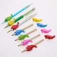 thumbnail image 2 of ZECATL Silicone Pencil Grip, Assorted Colors, 200 Count, 2 of 8