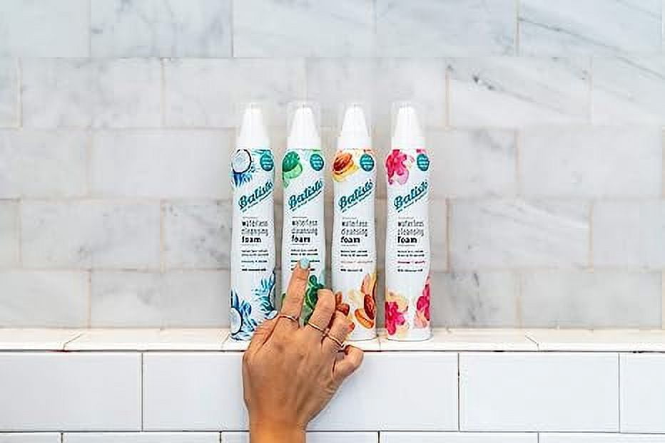 Batiste Waterless Cleansing Foam Cleanse + Shine Coconut Milk, 3.6 oz- 6 Pack