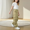 thumbnail image 2 of Atogsazn Kids Boys Jogger Cargo Sweatpant Children Casual Elastic Waist Pant Athletic Trouser with Pocket 02-Khaki 14-15 Years Fashion, 2 of 6