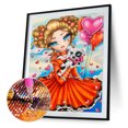thumbnail image 2 of Kits de pintura de diamantes 5D DIY Taladro redondo completo Falda roja Chica Mosaico Imagen de arte Tmvgtek Oficina Multiescena Multifunción, 2 of 8