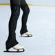 thumbnail image 1 of Calentadores de piernas de patinaje de hielo, calcetines de patinaje largo de punto de cable, calcetines espesos y cómodos y altos para los pies para Negro, 1 of 8