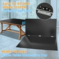 thumbnail image 5 of 7ft Mid-Size Ping Pong Conversion Top, Foldable & Portable Table Tennis Table Top for for Indoor/Outdoor,Black, 5 of 7