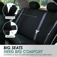 thumbnail image 6 of FH Group Cosmopolitan Flat Cloth Car Seat Covers Fit For Car Truck SUV Van - Full Set, 6 of 8