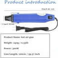 thumbnail image 1 of CNKOO 300W Portable Handheld Heat Gun for Crafts  Mini Heat Gun for Epoxy Resin  Embossing  Shrink Wrapping  Drying Paint  Clay  Rubber Stamp Heat Tools  Dryer Craft Heat Tool for Cup Tur, 1 of 5