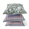 thumbnail image 3 of Sea Garden Rose Suede Zippered Pillow with Insert in Midnight Blue 16 x 16, 3 of 6
