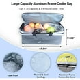 thumbnail image 7 of 140L Collapsible All-Terrain Wagon Cart   Foldable with Removable Canopy  Cooler Bag & Brake Wheels for Camping  Beach & Shopping, 7 of 7