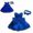 Blue, variant on Formal Gowns and Evening Dresses Lace Bowknot Wedding Tutu Dress with Headband Set Girls Dresses