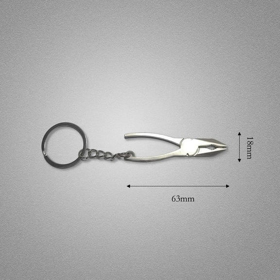 Vice grip Metal Keychain, Silver, 1
