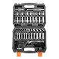 thumbnail image 5 of DNA Motoring TOOLS-00144 72 Pcs 1/4" Drive Socket Tool Set SAE Metric w/Ratchet & Adapter & Extension Bars With Carry Case, 5 of 6