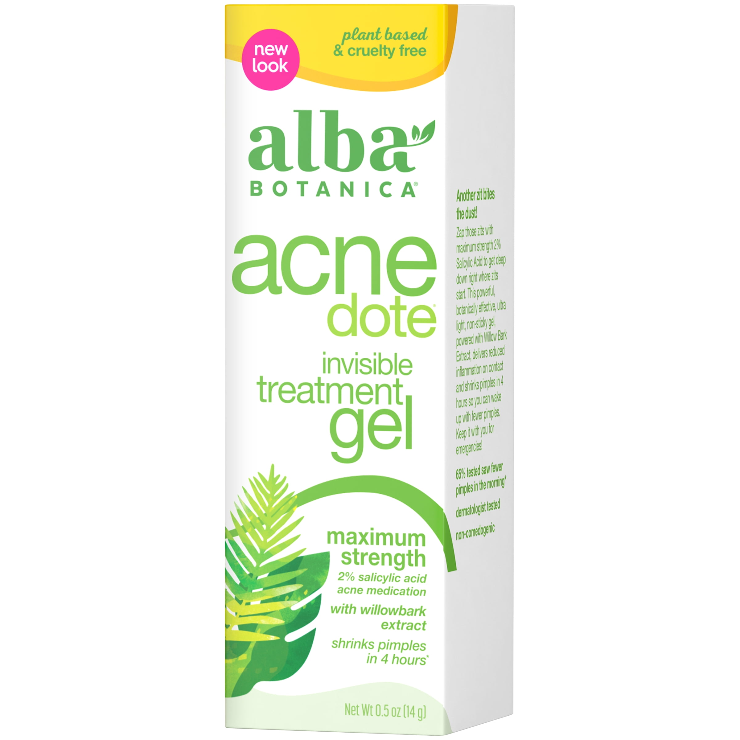 Alba Botanica Acnedote Maximum Strength Invisible Treatment Gel, 0.5 oz