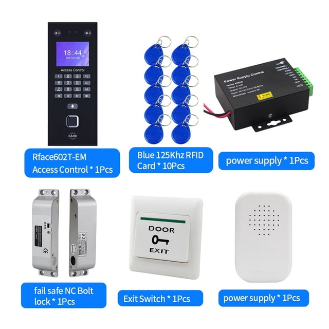Biometric Fingerprint Recognition Device Face Time Attendance System Kits RJ45 LAN Network Electronic Machine For Office ,Accurate Calculations