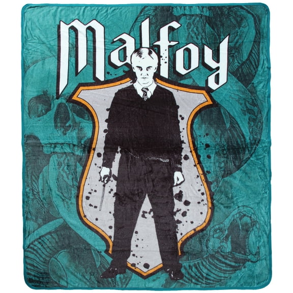 Harry Potter Draco Malfoy Character Silk Touch Throw Blanket 50" x 60" (127cm x 152cm)