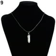 thumbnail image 2 of SmartBy Faux Gemstone Rock Natural Quartz Healing Point Chakra Reiki Pendant Rope Necklace, 2 of 8