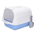 thumbnail image 3 of Caja de Arena para Gatos con Tapa, Inodoro para Gatos Cerrado Y Cubierto con Puerta Delantera, Duradero, Extraíble para Gatos de Interior, Caja de Are Azul y, 3 of 8