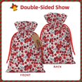 thumbnail image 2 of Naloa Red Hawthorn Drawstring Christmas Bags, 3D Xmas Gift Bags, Christmas Wrapping Bags, Xmas Goodie Bags, Treat Pouch Bags, Party Favor Bags-Medium, 2 of 9