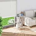 thumbnail image 2 of M MZG 3-Tier Wire Storage Shelving Unit, 750 lbs Heavy Duty, White, 17.7" W x 11.8" D x 26.3" H, 2 of 6
