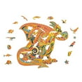 thumbnail image 2 of ITFABS Wooden Puzzles, Colorful Cartoon Animal Jigsaw Decompression Toys, 2 of 5