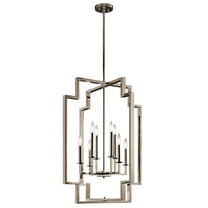 43966PN Kichler Lighting Downtown Deco - 8 Light Pendant - with Transitional inspirations - 32.5 inches tall by 24 inches wide-Polished Nickel Finish