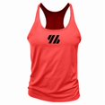 thumbnail image 2 of Men'S Gym Workout Tank Tops Stringer Muscle Cut Shirt Quick Dry Athletic Sleeveless T-Shirt Vest Red M, 2 of 6