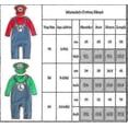 thumbnail image 3 of Super Mario Bros Baby Cosplay Crawling Suit Romper Jumpsuit Mario Luigi Cosplay Costume Hat Set V, 3 of 3