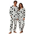 thumbnail image 5 of STETMN Matching Couple Outfit Women's Pajama Set Long Sleeve Graphic Print Top Baggy Pant Sleepwear Sets, 5 of 8