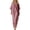 Light Pink, variant on Rggeeun Womens Dress Solid Color Elegant Side Slit & Pleated Design 3/4 Sleeve V-Neck Knit Soft Breathable Fabric Loose Fit Ankle-Length For Summer Work Office Classic Playwear,Black,L