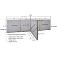 thumbnail image 2 of GOF T-shaped Freestanding Partition (72”D x 168”W x 48”H) Office Room Divider, Privacy Screen, Workstation Cubicle, 2 of 9
