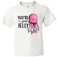 thumbnail image 3 of Inktastic You're Just Jelly with Pink Jellyfish Youth T-Shirt, 3 of 5