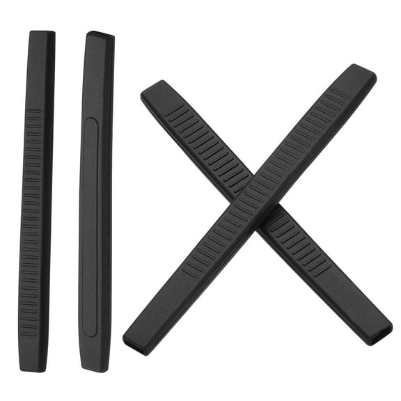 Uxcell Glasses End Tips 2 Pairs Eyeglass Anti Slip Ear Sock Pieces Tube Sleeve Replacement Temple, Black Style 7