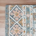 thumbnail image 4 of LR Home Bella Therese Gray/Orange Bohemian Floral Wool Area Rug, 9' x 12', 4 of 7