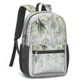 thumbnail image 4 of 17 Inch Lightweight Backpack,PVC Waterproof Oxford Fabric, Ergonomically Designed, with Large Capacity, Floral Flowers Print, 4 of 5