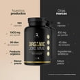 thumbnail image 3 of Hongo Melena De León Orgánica | 180 cápsulas | Adaptógeno Natural | Organic Lions Mane B Life., 3 of 7
