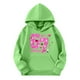 thumbnail image 3 of 67 Niños con capucha Niñas 6 7 Meme Sudadera cómoda manga larga Suéteres divertidos 6 7 Número impreso Novedad manga larga con capucha Suéter de moda cómodo once once hoodie (verde,3-4 años), 3 of 4