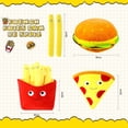 thumbnail image 3 of 3Pcs Food Stuffed Plush Toy Includes Simulation French Fries Plush Pillow 12 Inch Cute Pizza Lovely Huge Hamburger Throw Pillow Soft Sofa Cushion Plushie Doll Toy for Kids Birthday Present, 3 of 7