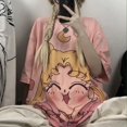 thumbnail image 4 of Camiseta de verano 2024 para mujer, camisetas de gran tamaño con estampado de dibujos animados de Sailor Moon, camisetas holgadas de manga corta Harajuku y2k, ropa para mujer, 4 of 5