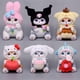 thumbnail image 2 of Llavero de peluche de tiburón gato kawaii de 12/20 cm de Sanrio Co., pez feo Kuromi, melodía, Cinnamoroll, regalo para niños, 2 of 5