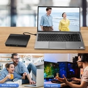 External CD DVD Drive with USB 3.0 Portable DVD/CD+/-RW Player Burner for Laptop PC Mac HP