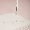 Weddingstar 9460-77 Pure Elegance Special Occasion Guest Book With Pen Silver