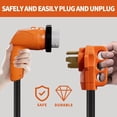 thumbnail image 4 of Cable de extensión para RV Ficstar de 50 amperios y 3 m con mango de agarre Twist Lock, 4 of 8