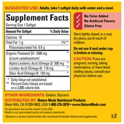 Nature Made Flaxseed Oil 1000 mg Softgels, Dietary Supplement, 180 Count