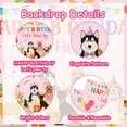 thumbnail image 4 of Pink Dog Birthday Decorations Girls, Lets Pawty Backdrop,Dog Paw Bone Balloons for Woof Bday Party Supplies, 4 of 6