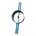 thumbnail image 2 of Divisor de bambú, divisor de tubos de bambú, herramienta manual portátil, herramienta para partir bambú, para jardineros, artesanos, patio trasero, Color azul 2 cortes, 2 of 8