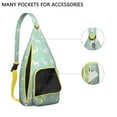 thumbnail image 2 of Alpaca & Llama Sling Bag - Kawaii Animal Print Crossbody Backpack for Outdoor (Cute Llama Face Pattern, Unisex Shoulder Pack), 2 of 4