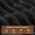 thumbnail image 5 of Daluvenix 51 Inch Chaise Lounge Chair Indoor Oversized Corduroy Upholstered Boneless Sofa Bed Deep Seat Sleeper Couch Reading Chairs Cloud Sofas Couches for Living Room, 5 of 8