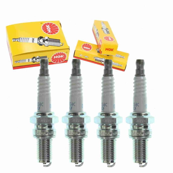 4 pc NGK 4855 Standard Spark Plugs for 0297547 12 12 7 664 404 297547 AP0297547 Ignition Wire Secondary Fits select: 1985-1991 FERRARI TESTAROSSA