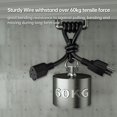thumbnail image 4 of Cable de extensión, enchufe SAF, paquete de 2, 3 pies, negro, para exteriores, 16 AWG, 13 A., 4 of 7