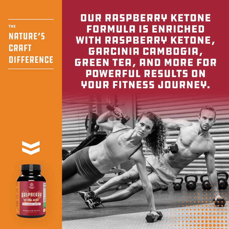 ダイエットサプリ ERUFLE ketosienne Natures Craft Raspberry Ketones 200mg, Green Tea Extract, African