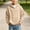 A268 Beige, variant on Boys Waffle Knit Hoodie Quarter Zip Pullover Sweaters Drop Shoulder Long Sleeve Casual Hooded Sweatshirt with Pocket Fall Winter Warm Kids Youth Tops