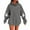 Ghost Dark Gray |#1, variant on Kopltyrfg Oversized Hoodie for Women Trendy Hoodies Basic Solid Sweatshirts with Pocket Fleece Pullover Fashion Casual Tops Dark Green L