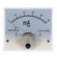thumbnail image 2 of koolsoo Milliampere Meter DC 0-50mA Analog Amp Meter Ammeter Current Panel New 50mA, 2 of 9